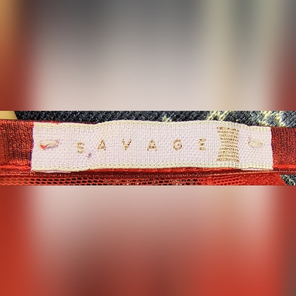 Savage X Fenty by Rihanna Sexy Women's Plus Red Garter Belt with Heart Accent 3X - Picture 3 of 9